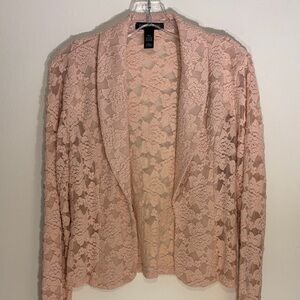 Women’s INC International Concepts Lace Cardigan in Blush Sz S/P